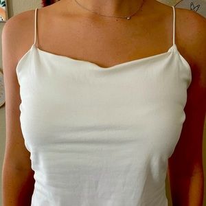 White cropped tank top. Bought from Marshall’s.